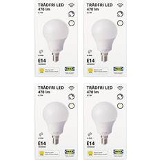 Ikea TRADFRI Smart Zigbee LED Bulbs, E14 Globe, 470lm, 4.7W, White Spectrum, 105.176.44 Set of 4