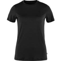 Bekleidung Fjällräven Damen Abisko Wool T-Shirt schwarz