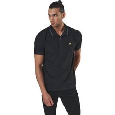 Herre - Polo Klær Lyle & Scott Mens True Black Andrew Polo Shirt