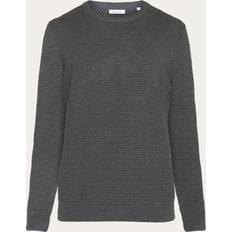 Knowledge Cotton Apparel Tröjor Knowledge Cotton Apparel Vagn Regular Bubble Knit Crew Neck Gots/vegan Herr Tröjor