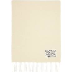 Nylon - Unisex Scarfs Acne Studios Off-White Fringe Scarf DBG Cream White UNI