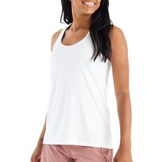 Viscose Tank Tops Free Fly Women's Bamboo Motion Racerback Tank Top, Medium, White Holiday Gift