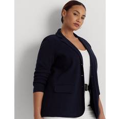 Ralph Lauren Women Blazers Ralph Lauren Combed Cotton Blazer in Navy 3X