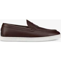 Christian Louboutin Laced Boat Shoes Christian Louboutin Varsiboat leather boat shoes brown