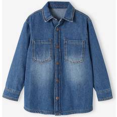 98/104 Hemden Vertbaudet Jungen Jeanshemd blau