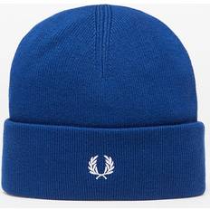 Fred Perry Man Accessories Fred Perry Beanie Hat Blue