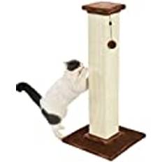 Amazon Basics – Hoher Katzen-Kratzbaum, groß, hochwertig, 35.43’’ H, brauner