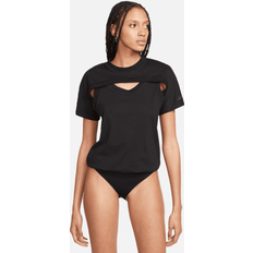 Oui Lingerie sculptante Nike Sportswear Tech Pack Women's Short-Sleeve Bodysuit Black/Anthracite