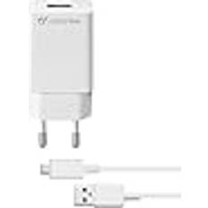 Cellularline fast charger kit 10w usb netzteil ladegerät schnell laden samsung Weiß