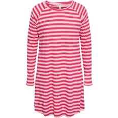 KIDS Dora stribet rib kjole Pink år/116