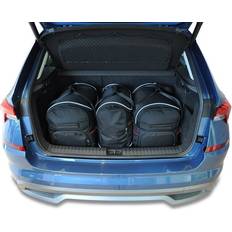 Borse per Auto Kjust Skoda Kamiq 2019+ Set di 3 Borse da Viaggio Nere