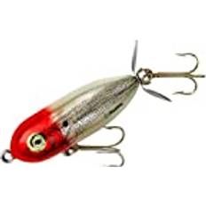 Heddon Torpedo Prop-Bait Topwater Angelköder mit Spinner-Aktion, G-Finish Red Tiny Torpedo 1/4 oz