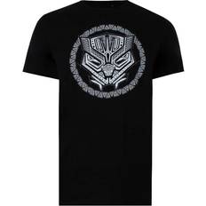 Top T-shirt con logo da uomo Black Panther - Nero/Bianco/Multicolore