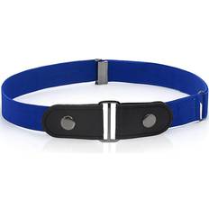 Polyurethane Belts Enzo Blue Buckle Free Elastic Belts Mens Womens Belt