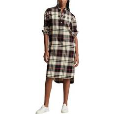 Polo Ralph Lauren Vestidos Polo Ralph Lauren Checked Cotton Shirt Dress With Long Sleeves