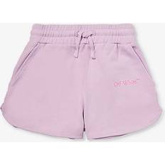 Sterne Hosen Off-White Kids Big Bookish Shorts Kinder Baumwolle/Baumwolle Violett