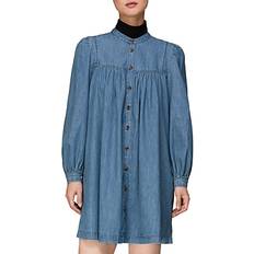 Denim Dresses Whistles Chambray Denim Trapeze Dress