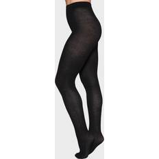 Swedish Stockings Tights Freja Organic Wool Black