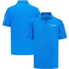 Bekleidung Puma 2023 Mercedes George Russell Polo Shirt Blue Blue Adults