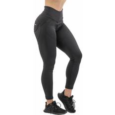 Nebbia High Waist Bubble Butt Lifting Pants Black