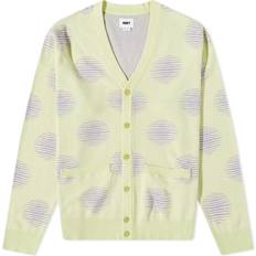 Men - Multicoloured Cardigans Obey Men's Oval Cardigan Celery Juice Multi Celery Juice Multi