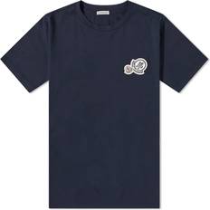 Moncler Man T-shirts Moncler Navy Crewneck T-Shirt 773 NAVY