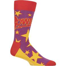 Purple - Unisex Underwear SockShop Stars Infill Ankle Red 7-11