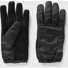 Polyester Gloves Elmer Mens Black Antler Brand-embroidered Shell Gloves