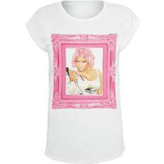 Nicki Minaj T-shirt Pink Baroque Frame till Damer hvid