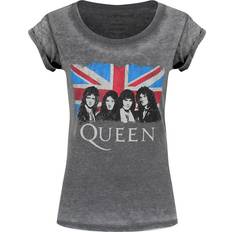 Queen Womens/Ladies Burnout Union Jack T-Shirt