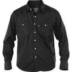 Western Style Denim Shirt Black