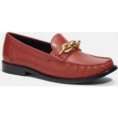 Oranje - Vrouw Loafers Coach Jess Leather Loafer - Rood