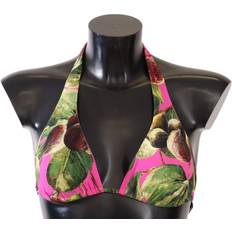 Dame - Rosa Badebukser Dolce & Gabbana Pink Printed Nylon Swimsuit Bikini Top Swimwear IT2