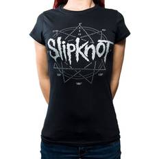Slipknot Star Diamante Logo T-Shirt Black