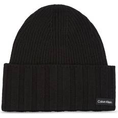 Calvin Klein Cotton Accessories Calvin Klein Mütze Elevated Rib Beanie K50K510985 Schwarz 00