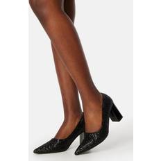 Højhælede sko Bubbleroom Trinny Glitter Pumps Black