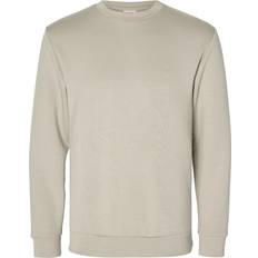 Brune - Collegegensere Selected Emanuel Soft Crew Neck Sweat - Pure Cashmere