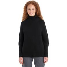 Icebreaker Damen Pullover Icebreaker Women's Seevista Funnel Neck Sweater Merino jumper S, black