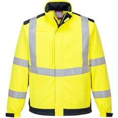 Gul - Softshell-jakke Jakker Portwest Modaflame Multinorm softshelljakke, Hi-Vis gul/marine