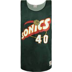 Multikleur - Sportkledingstuk Mouwloze shirts Mitchell & Ness Sonics Shawn Kemp Omkeerbare Mesh Tanktop Groen