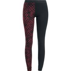 3XL Tights RED by EMP Leggings Built For Comfort til Damer rød-svart