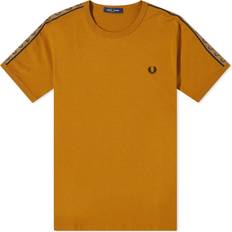 Fred Perry Contrast Tape Ringer Shirt - Bruin