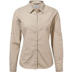 Beige - Women Shirts Craghoppers Womens/Ladies Kiwi II Shirt Desert Sand