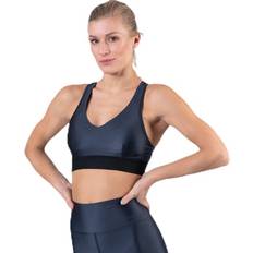 Filippa K Bekleidung Filippa K Glossy Bra Top Blue, Female, Tøj, Sports-bh, Løb, Blå