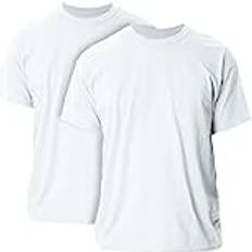 T-shirts Gildan Herren Ultra Cotton Adult, 2-Pack T-Shirt, weiß Mittel 2er Pack