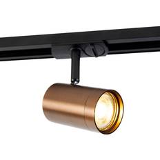 QAZQA Spotlights QAZQA Modern 1-phase rail dark bronze Spotlight