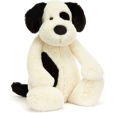 Jellycat bamse bashful Jellycat Bashful Black & Cream Puppy Really Big 67cm