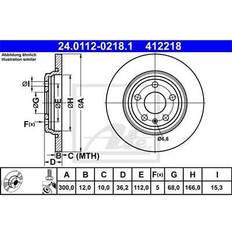 ATE Bremseskive 24.0112-0218.1