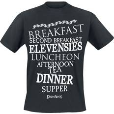 The Lord of The Rings Sagan om Ringen T-shirt Hobbit Meals för Herr svart