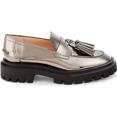 Loafers Stuart Weitzman Ultra Lug Tassel Loafers Gunmetal